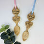New Baby Engraved Welsh Love Spoon, thumbnail 2 of 3