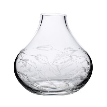 Fern Design Small Crystal Vase, 2 of 2
