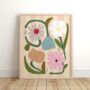 Dancing Flowers Print, thumbnail 1 of 2