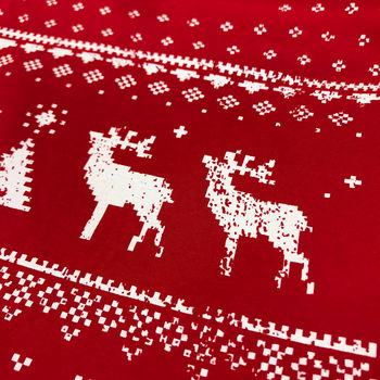 Womens Festive Christmas Reindeer Tshirt, 9 of 12