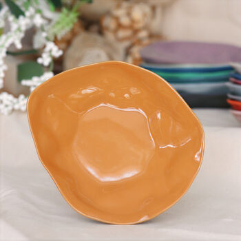 Leaf Shape Colourful Ceramic Plate Small, 6 of 12
