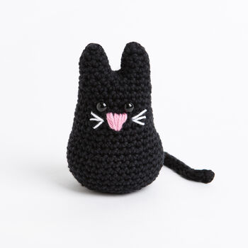 Black Cat Easy Halloween Crochet Kit, 2 of 10