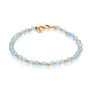 Jewel Bead Aquamarine Birthstone Bracelet March, thumbnail 3 of 5
