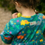 Dinosaur Dress For Girls | Certified Organic Cotton, thumbnail 4 of 10