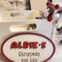 Christmas Eve Box Name Sign Personalised Kid Crate Sign, thumbnail 1 of 10