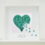 Framed Jade Wedding Anniversary Butterfly Heart, thumbnail 4 of 4