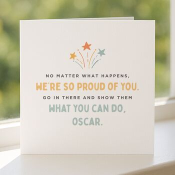 Good Luck Exam Support Card Son Daughter From Parents, 5 of 8