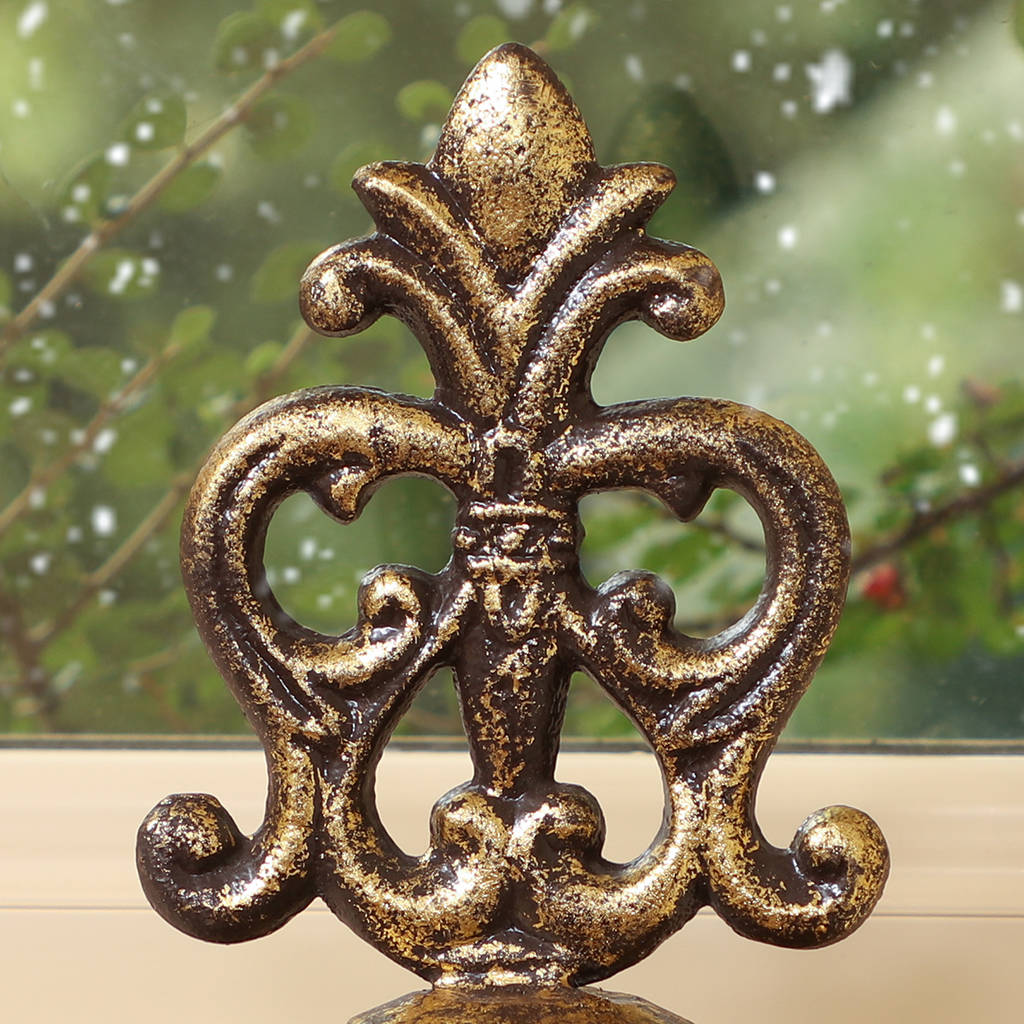 Fleur De Lys Golden Christmas Stocking Holder By Dibor