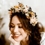 Mira Dried Flower Crown Wedding Bridal Headband, thumbnail 2 of 3