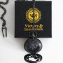 Steampunk Cog Pocket Watch Gunmetal; The Armstrong Two, thumbnail 9 of 10