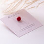 Red Faux Pearl Modesty Pin, thumbnail 7 of 11