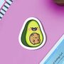 Avocado Bear Vinyl Sticker, thumbnail 4 of 8