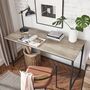 Computer Desk Industrial Style Metal Frame Home Office, thumbnail 5 of 12