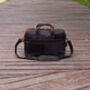 Genuine Leather Briefcase With Luggage Strap Brown, thumbnail 4 of 9