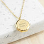 Personalised Men's Infinity Octagon Pendant Necklace, thumbnail 2 of 6