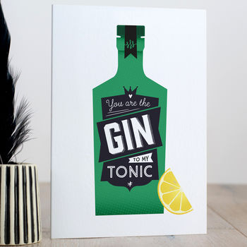Gin Valentine's Card 'Gin To My Tonic', 5 of 5