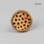 Brass Animal Print Round Circular Detailed Pull Knobs, thumbnail 8 of 12