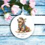 Personalised Golden Retriever Hippie Dog Decoration, thumbnail 2 of 2