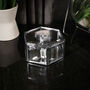 Silver Glass Crystal Trinket Jewellery Box, thumbnail 1 of 4