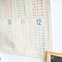 'Times Table' Printed Fabric Wall Hanging, thumbnail 3 of 5
