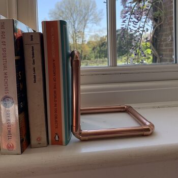 Copper Bookends, Pair Of Handmade Bookends, 4 of 7