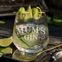 Personalised Gin Label Stemless Glass, thumbnail 1 of 1