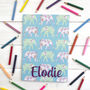 Personalised Elephant Journal Drawing Book, thumbnail 1 of 5