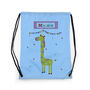 Personalised Children's Giraffe Waterproof Swim Bag, thumbnail 7 of 8