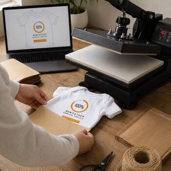 'New Father Downloading' Babygrow, 2 of 7