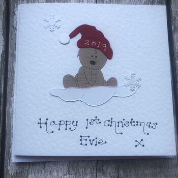 Personalised Baby's 1st Christmas Card, 7 of 8