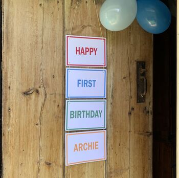 Personalised Banner Party Decoration, 2 of 5