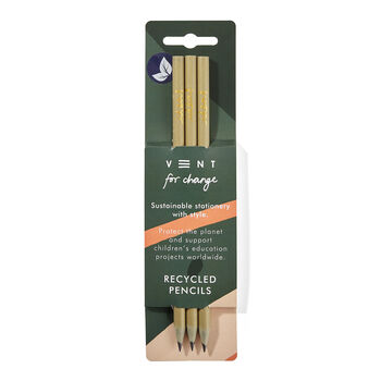 Ideas Collection Pack Of Three Recycled Pencils, 10 of 12