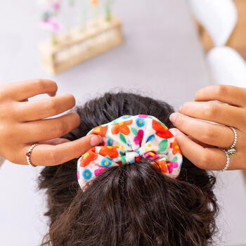 Floral Print Hair Scrunchie, 2 of 5