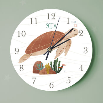Sea Turtle Bedroom Clock, 3 of 5