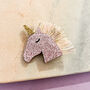 Pink Glitter Unicorn Hair Clip, thumbnail 1 of 2