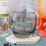 Personalised Thirst Aid Whisky Glass, thumbnail 1 of 3