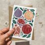 Set Of Eight Botanical Block Print Christmas Cards, thumbnail 8 of 8