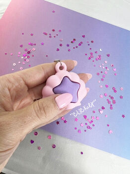 Satisfying Seashell Clicker Keyring And Tactile Charm, 3 of 4