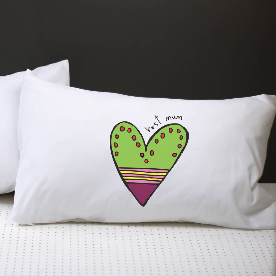 Personalised 'Heart' Pillow Case By A Piece Of