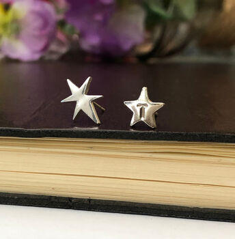 Personalised Mismatched Northern Star Initial Earrings, 2 of 9