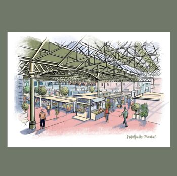 Spitalfields Market London Blank Card, 3 of 5