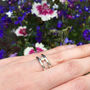 Double Band Diamond Ring, thumbnail 2 of 6