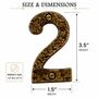 Hammered Brass House Number Plaque, thumbnail 4 of 12