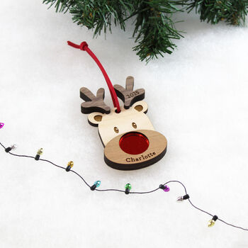 Personalised Christmas Reindeer Decoration, 5 of 8