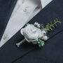 Buttonhole Corsage In Lime, thumbnail 4 of 7