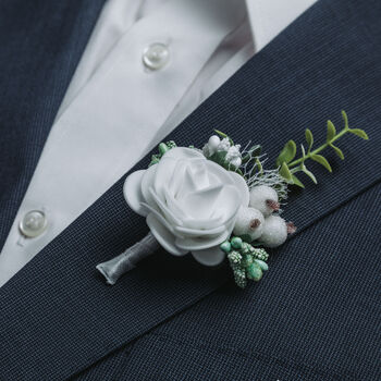 Buttonhole Corsage In Lime, 4 of 7