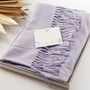 Lilac Tassel Soft Personalised Scarf Or Wrap, thumbnail 5 of 11