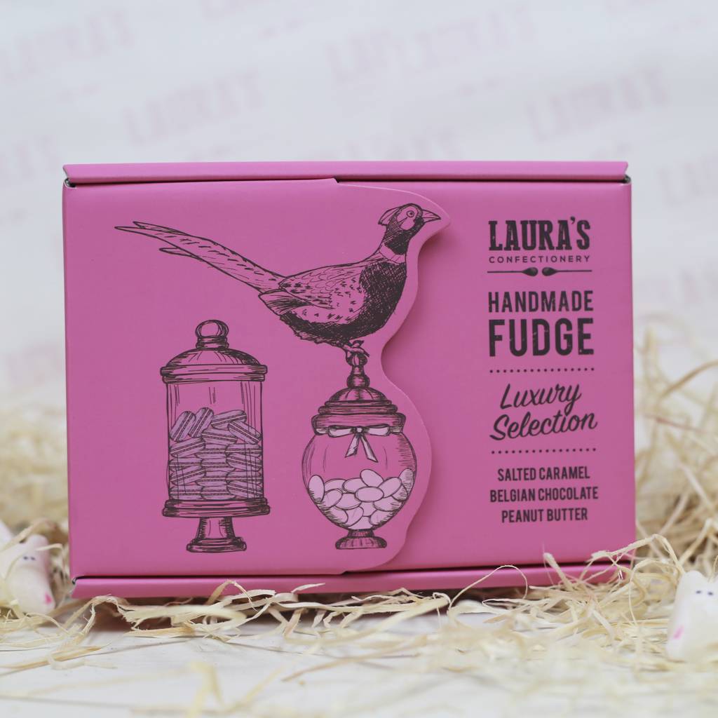 luxury fudge selection box by laura's confectionery