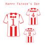 Happy Father's Day/ Step Daddy Football Shirt Card, thumbnail 2 of 3