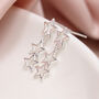 Sterling Silver Cut Out Shooting Star Stud Earrings – 7mm, thumbnail 2 of 4